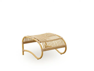 TEDDY EXTERIOR - Alu-Rattan and ArtFibre garden footstool _ Sika Design